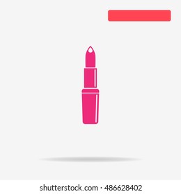 Lipstick icon. Vector concept illustration for design.