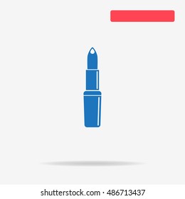 Lipstick icon. Vector concept illustration for design.