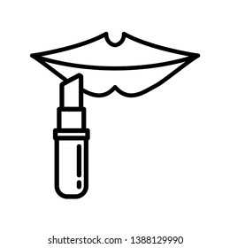 Lipstick Icon Vector Design Template