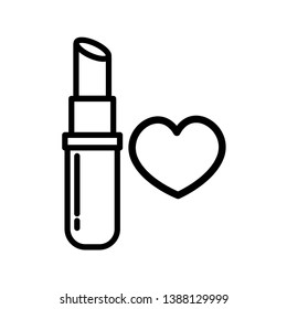 Lipstick Icon Vector Design Template