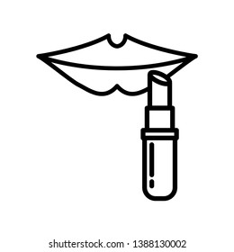 Lipstick Icon Vector Design Template