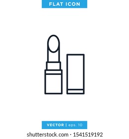 Lipstick Icon Vector Design Template