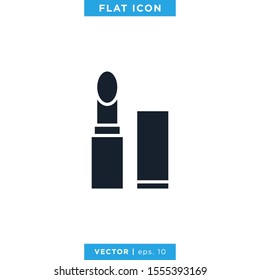 Lipstick Icon Vector Design Template