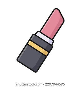 lipstick icon vector design template in white background