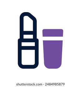 lipstick icon. vector dual tone icon for your website, mobile, presentation, and logo design.