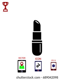 lipstick icon, Vector EPS 10 illustration style