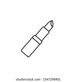 lipstick icon. vector flat illustration