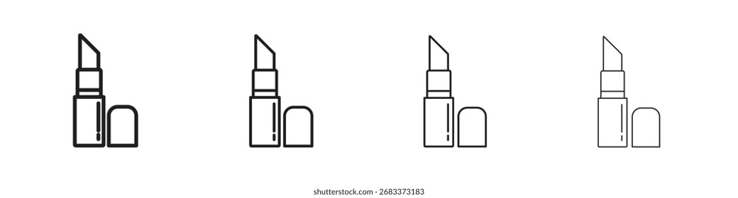 Gráficos del Vector del icono del lápiz labial