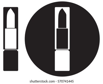 Lipstick icon. Vector illustration.