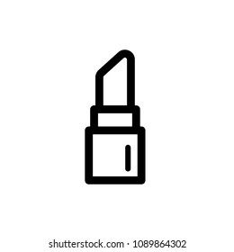 Lipstick icon, vector illustration. Flat design style. vector lipstick icon illustration isolated on white background, lipstick icon Eps10. lipstick icons graphic design vector symbols.