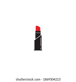 Lipstick icon vector illustration,logo design template.