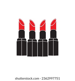 Lipstick-Symbol, Vektorgrafik, Logo-Design-Vorlage.
