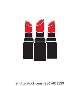 Lipstick icon vector illustration,logo design template.