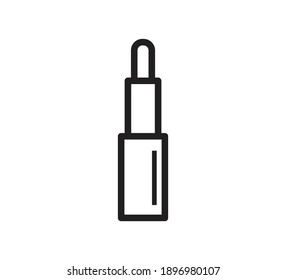Lipstick icon vector logo template
