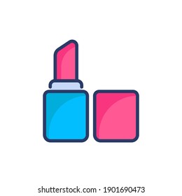 Icono de lápiz labial en vector. Logotipo