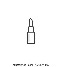 lipstick icon vector on white background