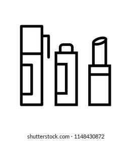 Lipstick icon vector icon. Simple element illustration. Lipstick symbol design. Can be used for web and mobile.