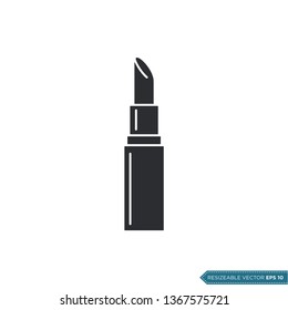 Lipstick Icon Vector Template Illustration Design