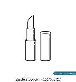 Lipstick Icon Vector Template Illustration Design