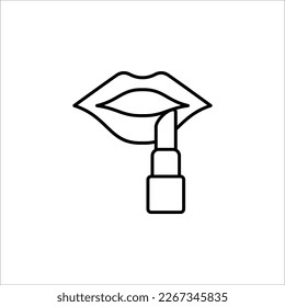 lipstick icon. Women's things element. simple icon for websites, web design, mobile app, info graphics on white background