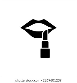 icono de lápiz labial. Elementos de las mujeres. icono simple para sitios web, diseño web, aplicación móvil, infografía sobre fondo blanco