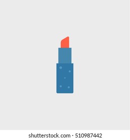 lipstick icon,flat design