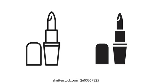 Lipstick icons graphics set vectors