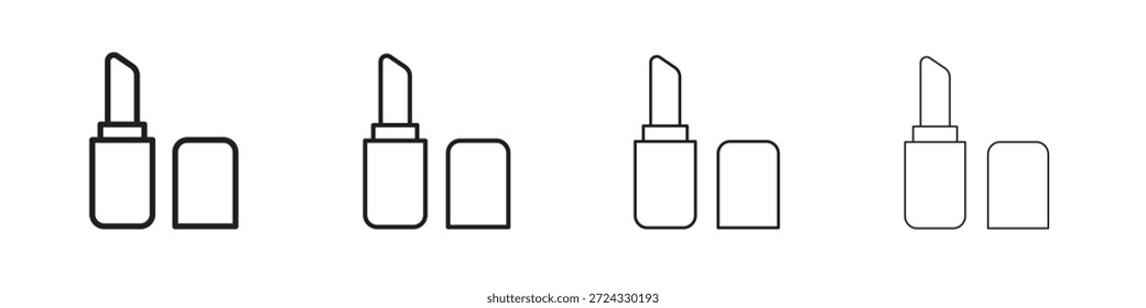 Lipstick ícones para conceito móvel e web design cor editável
