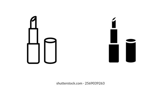 Lipstick icons vector graphic pack