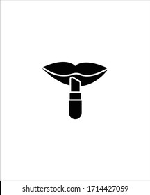 lipstick icon,vector best flat lipstick icon.