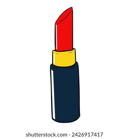 lipstick illustration hand drawn isolated vector