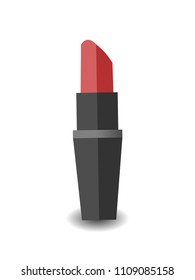 Lipstick illustration vector over white background