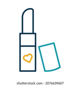 Lipstick Isolate Vector Icon Editable

