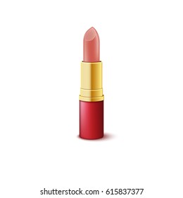 Lipstick isolated on white background. Vector illustration