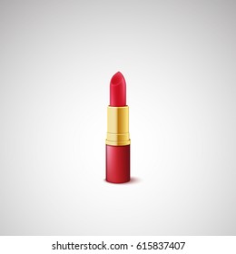 Lipstick isolated on white background. Vector illustration