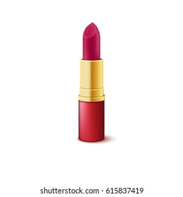 Lipstick isolated on white background. Vector illustration