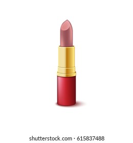 Lipstick isolated on white background. Vector illustration