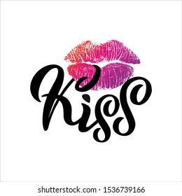 Lipstick Kiss Seamless Pattern Isolated Vector Stock Vector (Royalty ...