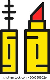 Vektorsymbol-Design der Lipstick-Linie
