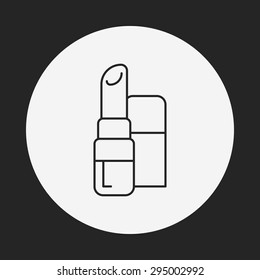lipstick line icon