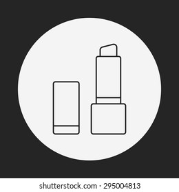 lipstick line icon