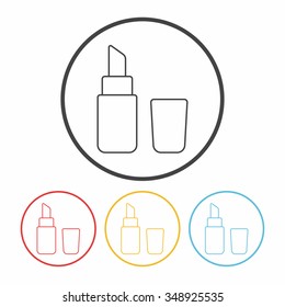 lipstick line icon