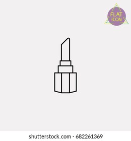 lipstick line icon
