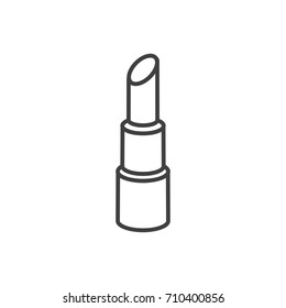 Lipstick line icon.