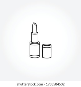 Lipstick line icon. Lipstick isolated line icon