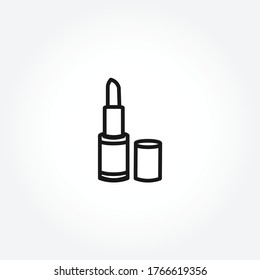 Lipstick line icon. Lipstick isolated line icon