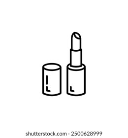 Lipstick line icon. Perfumery. Lipstick concept line icon. Simple element illustration. Lipstick concept outline symbol design.