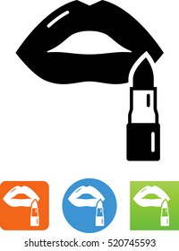 Lipstick and lips icon