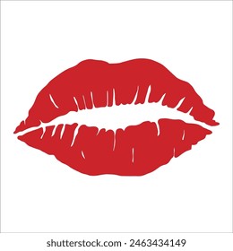 Lipstick lips red pink seal