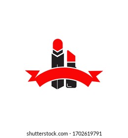 Icono de lápiz labial diseño vectorial